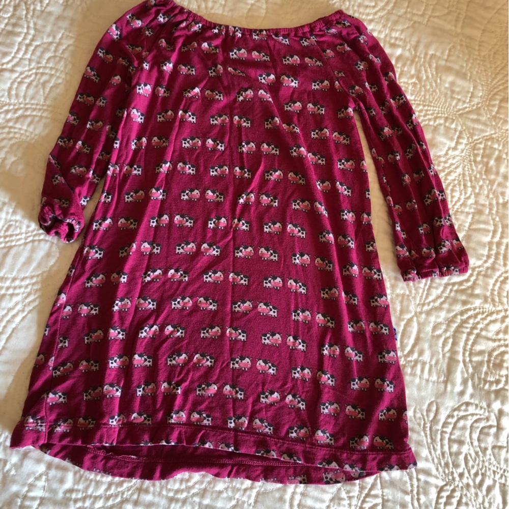 Kickee Pants Cow Print Swing Dress
